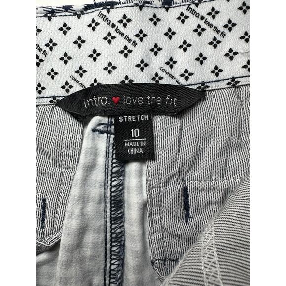 Intro Love The Fit Women’s Size 10 Black White Check Comfort Waist Stretch Ankle - Picture 6 of 8